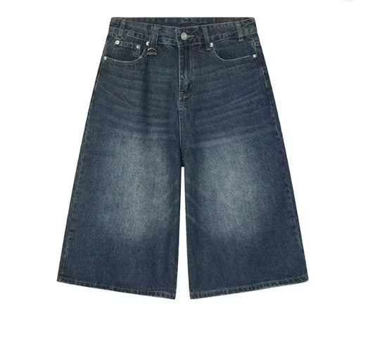 Long denim shorts (plain)