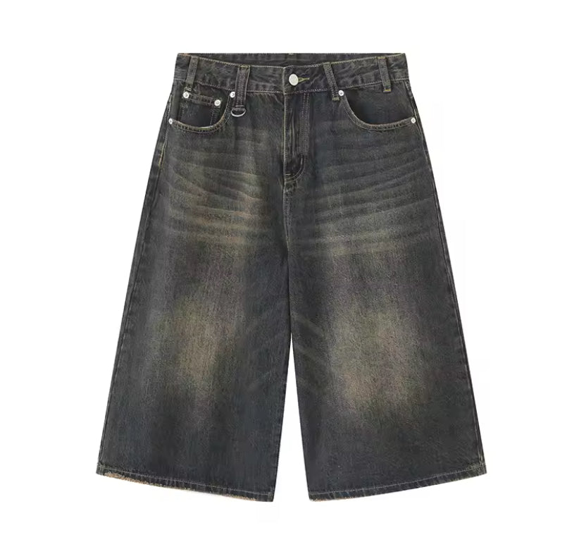 Long denim shorts (plain)