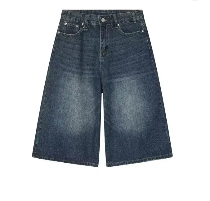 Long denim shorts (plain)