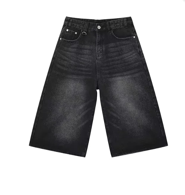 Long denim shorts (plain)